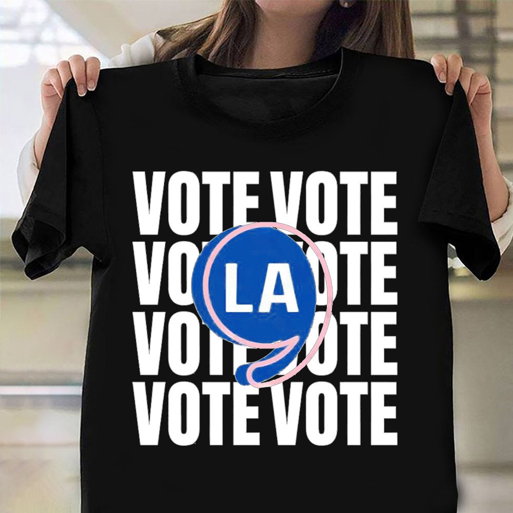 ,La Comma La Kamala Harris 2024 Shirt Vote BLUE Presidential Election T-Shirt